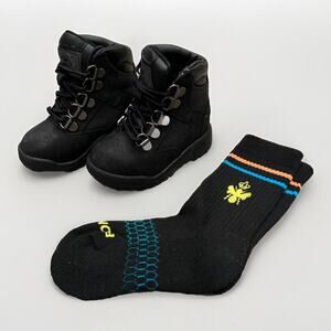 Timberland 6 inch Field Boots‎ - Toddler/baby Black Nubuck size 5C With Bonobos